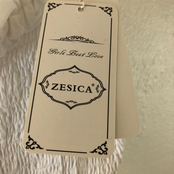 ZESICA Bohemian Spaghetti Strap Tie Waist Dress XL - Picture 4 of 6